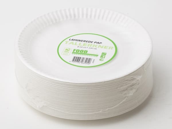 Levy pahvi laminoitu 18 cm - (100 kpl)