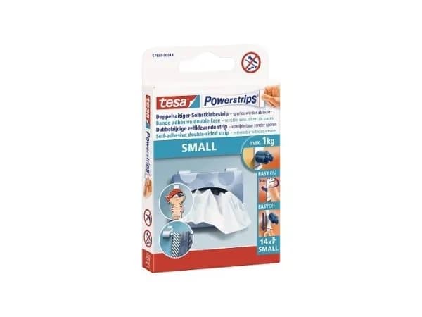 Powerstrips tesa SMALL - monteringsremsor (förpackning med 14 st)