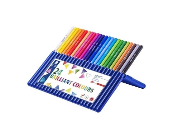 Farveblyanter STAEDTLER® Ergo soft® 157-SB24 - med 24 stk. ass. farver