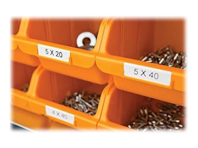 DYMO - Vinyyli - valkoinen - Rulla (1,2 cm x 5,5 m) 1 rulla tarroja - Rhino 4200, 6000, 6000 Hard Case Kit; RhinoPRO 5000, 5000 Hard Case Kit -laitte
