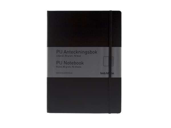 B.N.T 513110, Monokromatiskt, Svart, A5, 96 ark, 80 g/m ^, Linjerat papper