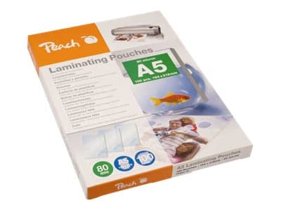 Peach - 100-pack - glättat - A5 (148 x 210 mm) lamineringsfickor