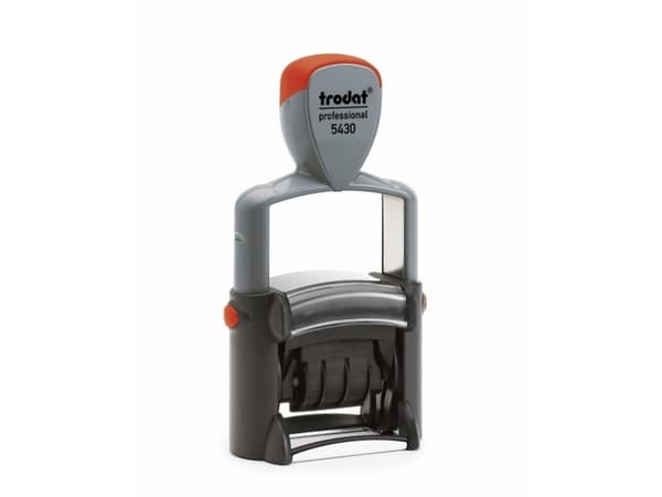 Stempel Trodat 5430 dato 38x23mm t/tekstplade Prof. 4.0