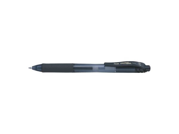 Gelpen, Pentel EnerGel X BL107, 0,7 mm, medium, sort