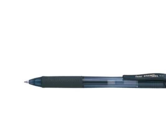 Gelpen, Pentel EnerGel X BL107, 0,7 mm, medium, sort