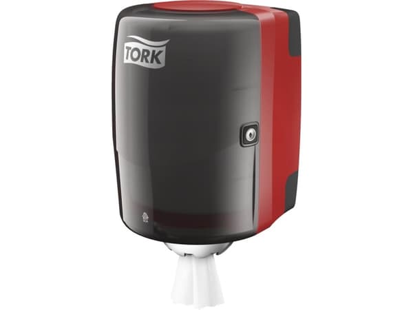 Dispenser Håndklæderulle Tork M2 Centerfeed rød/sort