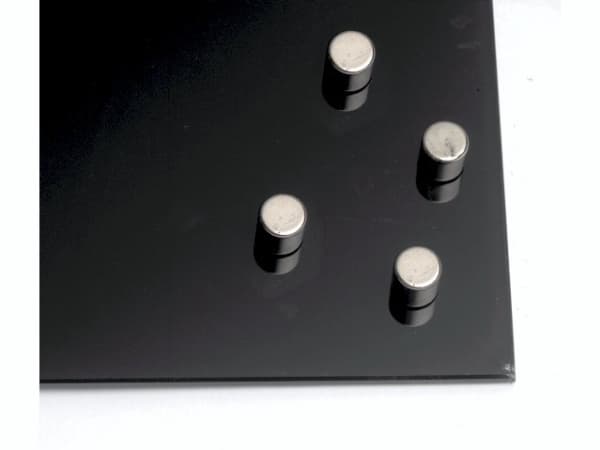 Super Stærke Magneter - cylinder i stål Ø1x1 cm - (4 stk.)
