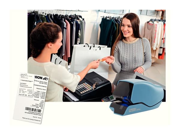 Elektrisk häftmaskin Rapid 5025e blå - häftar upp till 25 ark