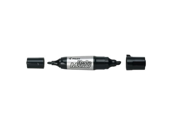 Marker Pilot TwinMarker, jumbo, 2-i-1, sort