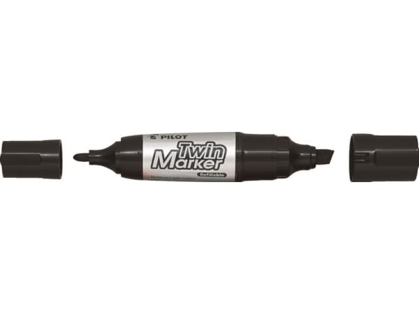Marker Pilot TwinMarker, jumbo, 2-i-1, sort
