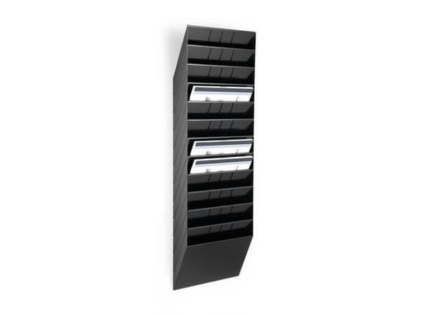 Skråfag Durable Flexiboxx med 12 stående A4-fag sort