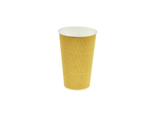 Kaffemuggar av kartong Nature Line 16oz 45cl rippelvägg 500 st/burk - (500 st.)