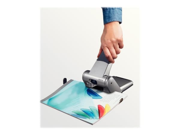 Leitz - Hullstanser - robust - 65 ark / 65 mm - presstøpt aluminiium - sølv