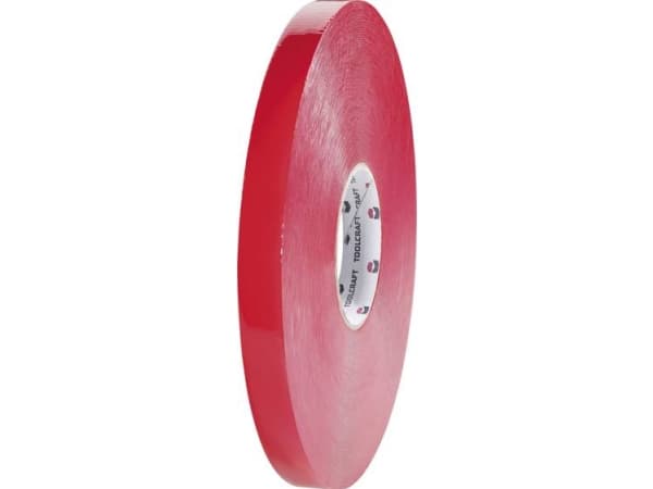 TOOLCRAFT 5310B2033C 5310B2033C Dobbeltsidet tape Transparent (L x B) 33 m x 20 mm 1 stk