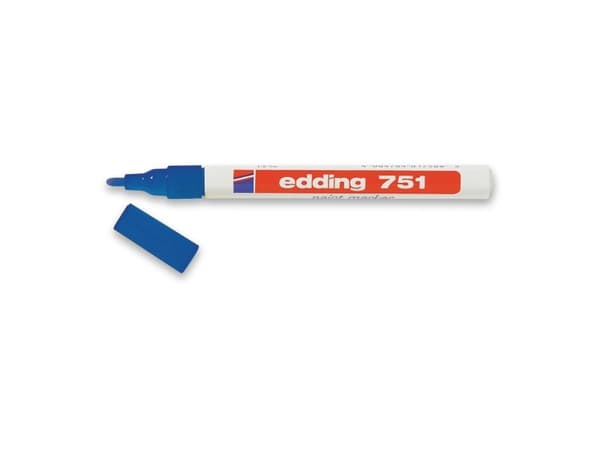 edding 751 paint - Markør - permanent - blå - fargeblekk - 1-2 mm