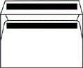 BONG Business Profile M5 - Kuvert - 155 x 220 mm - plånbok - öppen sida - självhäftande - 1 fönster - färgfodring - vit - 500 st
