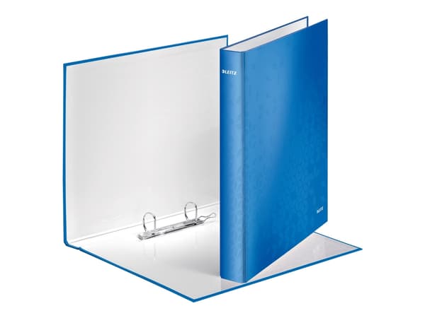 Leitz WOW - Ringperm - bokryggbredde: 40 mm - for A4 Maxi - kapasitet: 250 ark - blå metallic