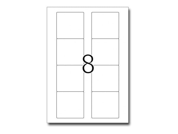HERMA Special - Papper - matt - permanent självhäftande - vit - 70 x 67.7 mm 200 etikett (er) (25 ark x 8) diskettetiketter