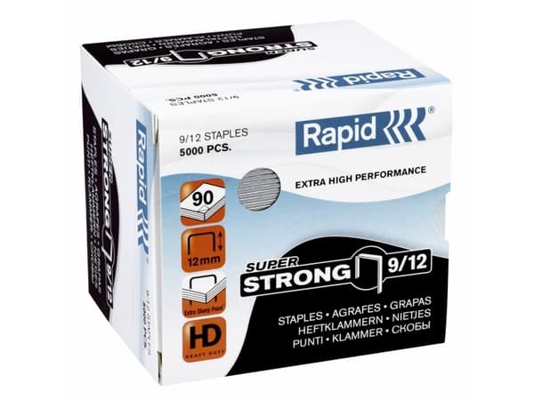 Hæfteklamme Rapid SuperStrong 9/12 (5000 stk.)