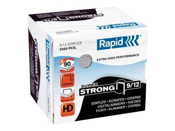 Hæfteklamme Rapid SuperStrong 9/12 (5000 stk.)
