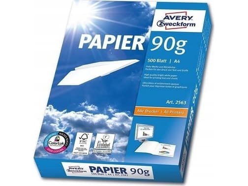 Avery Premium 2563 - Vit - A4 (210 x 297 mm) - 90 g/m² - 500 ark vanligt papper