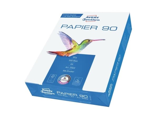 Avery Premium 2563 - Vit - A4 (210 x 297 mm) - 90 g/m² - 500 ark vanligt papper