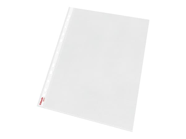 Plastlommer A4 Esselte 0,075 mm åben top/venstre præget - (100 stk.)