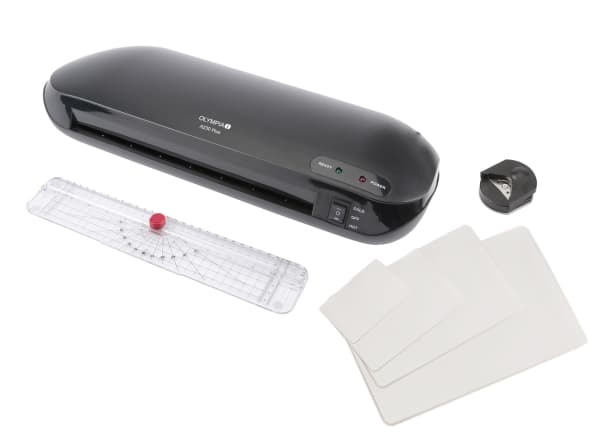 Olympia 4 in 1 Set with Laminator A 230 Plus - Laminointikone - laminointikone kylmä- tai kuumalaminointiin - pussi - 23 cm - Olympia trimmerin ja ku