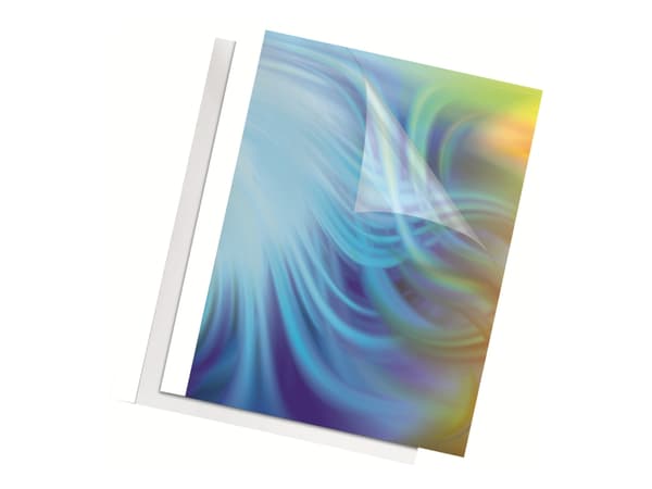 Fellowes - A4 (210 x 297 mm) - 120 ark - 150 mikroner - hvit - 100 stk termobindeperm