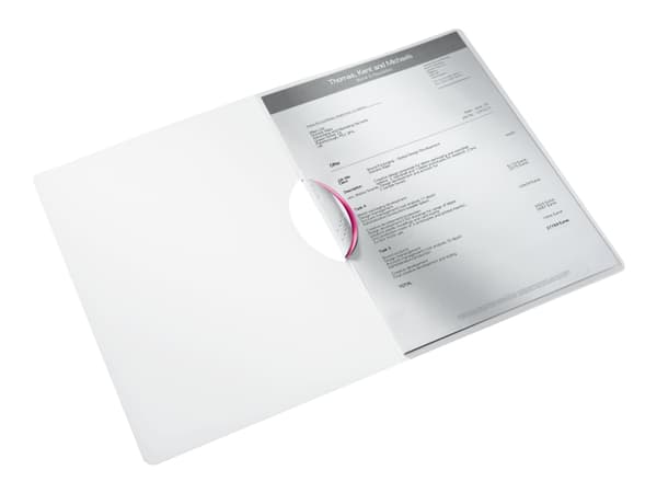 Leitz WOW ColorClip - Klipsfil - for A4 - kapasitet: 30 ark - metallisk rosa