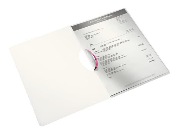 Leitz WOW ColorClip - Klipsfil - for A4 - kapasitet: 30 ark - metallisk rosa