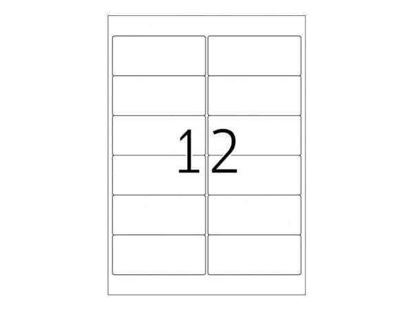 HERMA Special - Polyetylen (PE) - matt - selvklebende - hvit - 99,1 x 42,3 mm 120 etikett(er) (10 ark x 12) filmetiketter