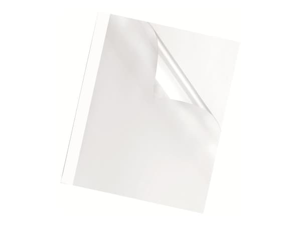 Fellowes - 1.5 mm - A4 (210 x 297 mm) - 8 ark - 150 mikroner - hvit - 220 g/m² - 100 stk termobindeperm - for Fellowes Helios 30, Helios 60