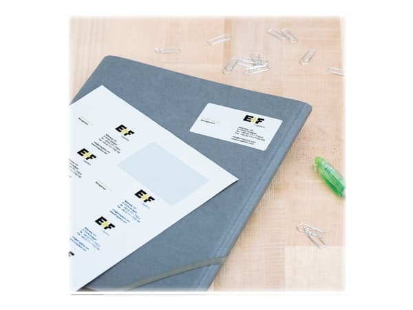 HERMA 5028, Valkoinen, Itse kiinnittyvä tulostintarra, A4, Paperi, Laser/Inkjet, Kiinteä