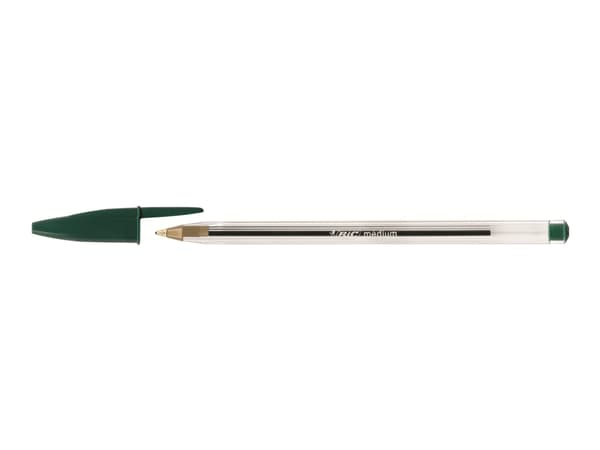 BIC Cristal - Kulepenn - grønn - 1 mm - medium (en pakke 50)