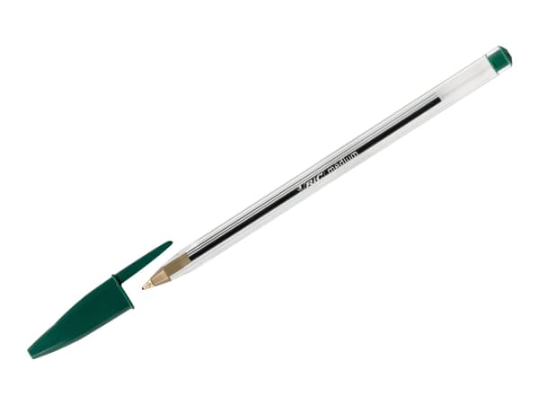 BIC Cristal - Kulepenn - grønn - 1 mm - medium (en pakke 50)