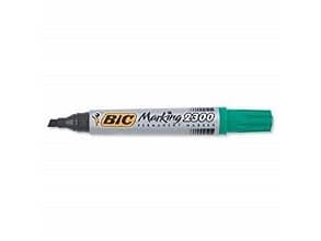 BIC Marking 2300, Grønn, Meisel tupp, Grønn, Grå, 3,7 mm, 5,5 mm, 12 stykker