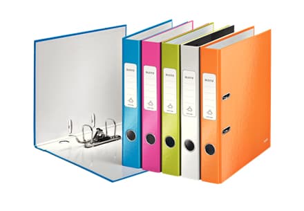 Leitz narrow / short - Hevearmetikett - for A4, C4 - grå (en pakke 60)