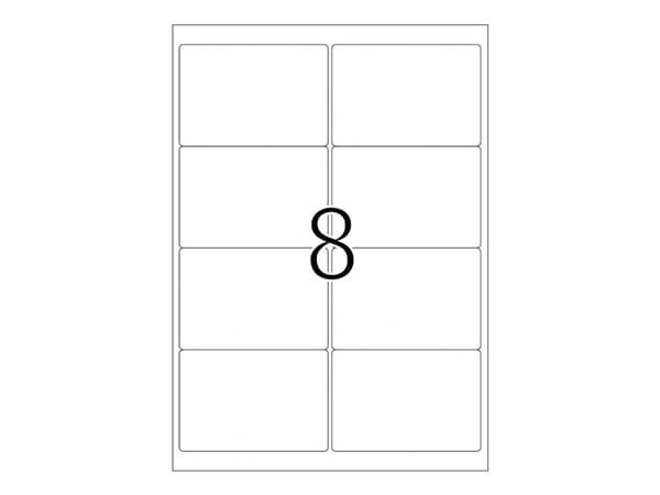 HERMA 5144, Keltainen, Pyöristetty suorakulmio, Kiinteä, Paperi, Matta, Laser/Inkjet