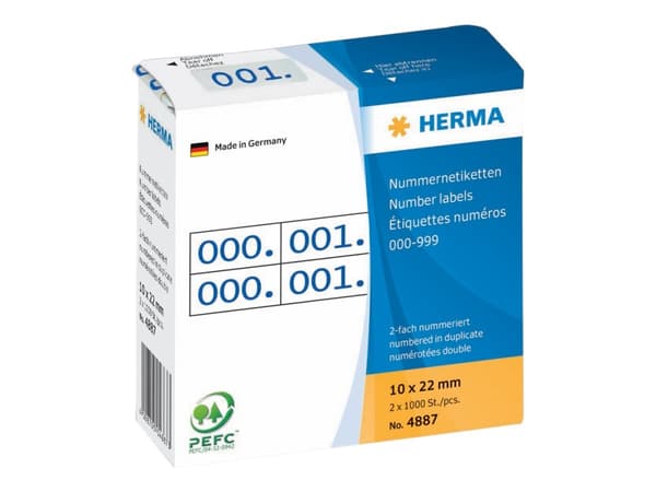 HERMA - Dekorasjonsklister - 1 x 2.2 cm - blå - permanent - papir (en pakke 2)