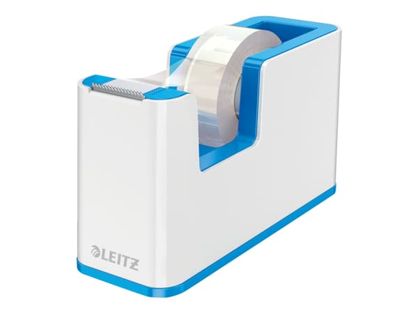 Leitz WOW - Dispenser med kontortape - skrivebord - metallblå dispenser