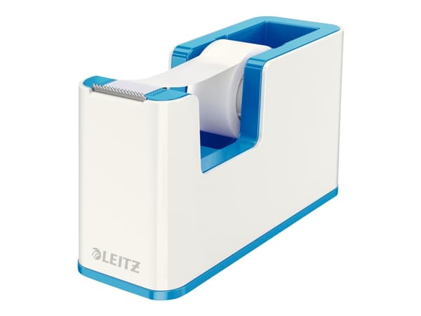 Leitz WOW - Dispenser med kontortape - skrivebord - metallblå dispenser