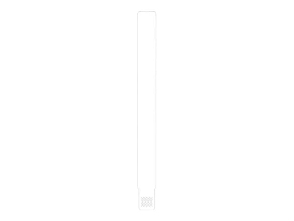 Zebra Z-Band UltraSoft - Polypropylen (PP) - adhesiv - hvit - 25.4 x 279.4 mm 1050 stk (6 rull(er) x 175) vinylarmbånd - for Zebra 110, 140, 220, Z4M