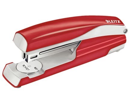 Leitz NeXXt - Stiftemaskin - 40 ark / 4 mm - 24/6, 26/6, 24/8 - plast, metall - rød