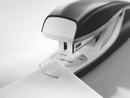 Leitz NeXXt - Stiftemaskin - 40 ark / 4 mm - 24/6, 26/6, 24/8 - plast, metall - rød