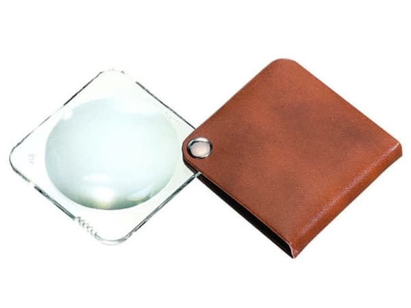 Eschenbach 1752850 Läder-foldelup Förstoringsfaktor: 3,5 x Linsstorlek: (Ø) 50 mm Brun