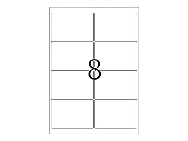 HERMA Premium - Papper - matt - permanent självhäftande - vit - 99.1 x 67.7 mm 800 etikett (er) (100 ark x 8) laminerade adressetiketter