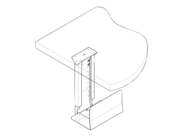 Secomp CS-10 - Systemenhetshållare - silver