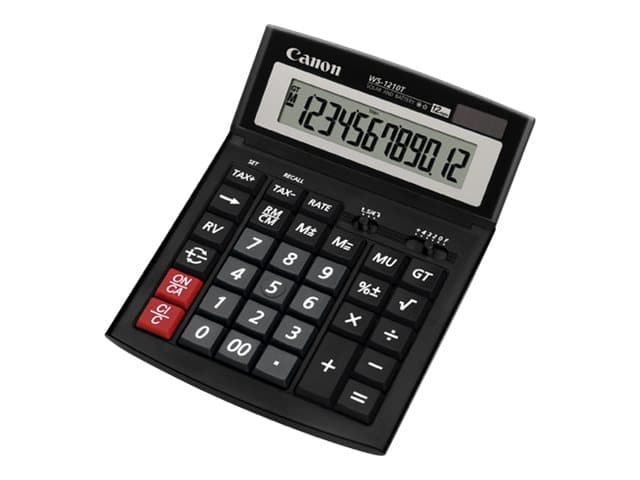 Canon WS-1210T miniräknare Skrivbord Display Svart