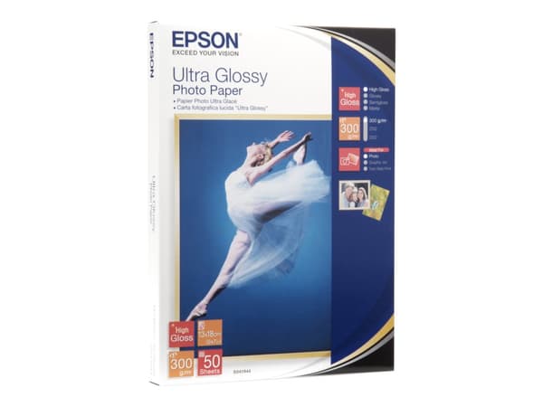 Epson Ultra Glossy Photo Paper - Blank - 130 x 180 mm 50 ark fotopapir - for EcoTank ET-1810, 2810, 2811, 2814, 2815, 2820, 2825, 2826, 2850, 2851, 2